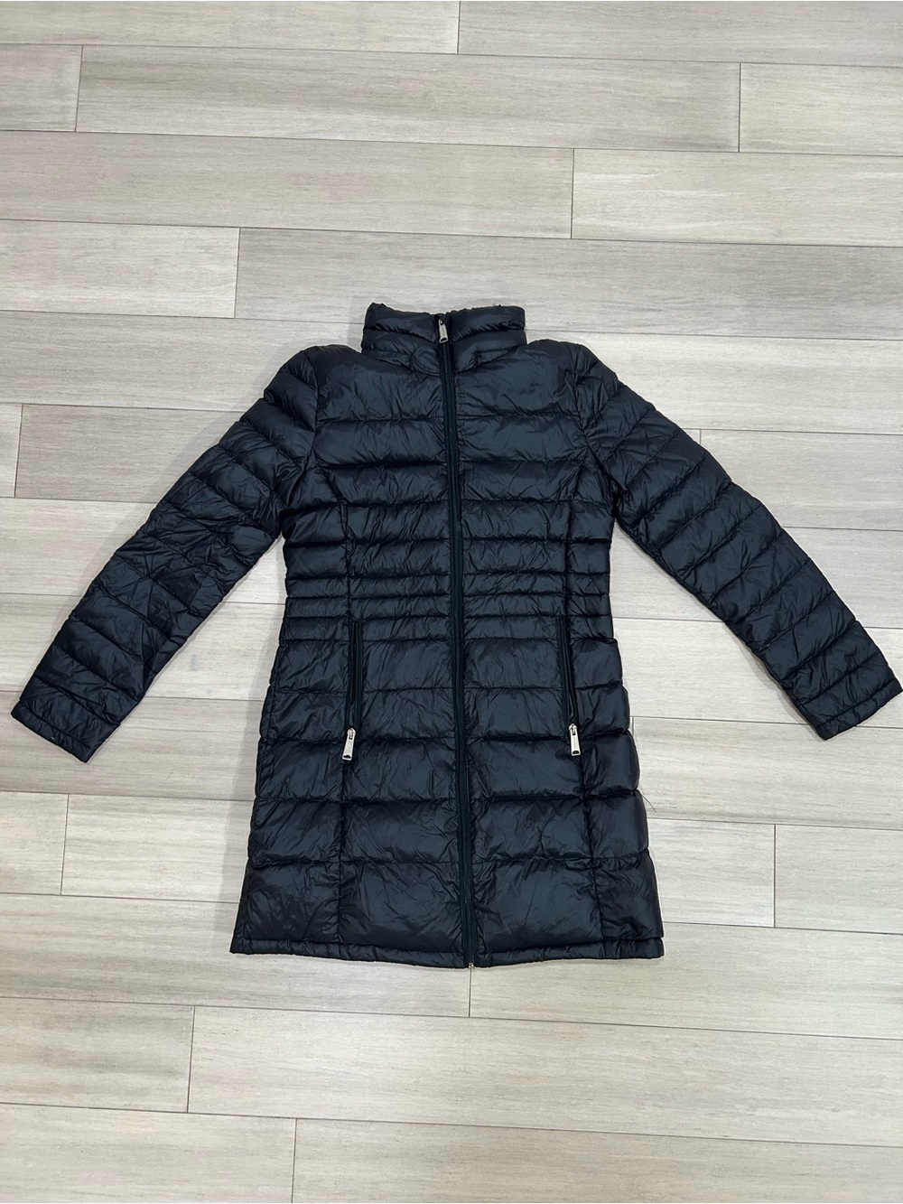 Andrew Marc Women's Black Quilted Long Puffer Coat